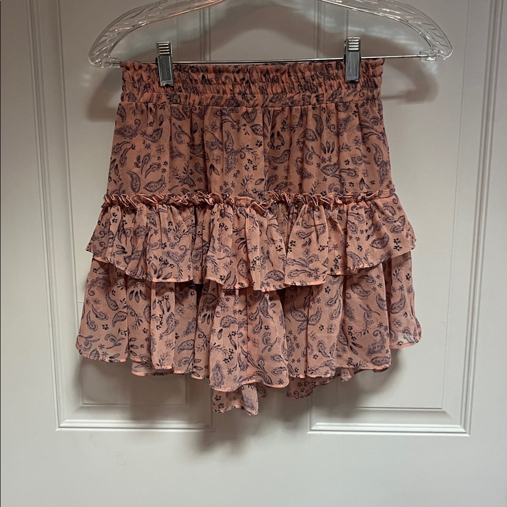 MISA LOS ANGELES nahla skirt in rose paisley‎ size XS pink purple - Picture 2 of 7